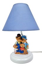The Berenstain Bears Table Lamp 1991 Children's Decor by Princess House Nursery