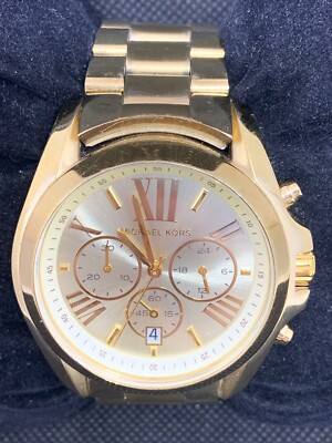 Michael Kors MK5605 Unisex Watch Chronograph Champagne Dial