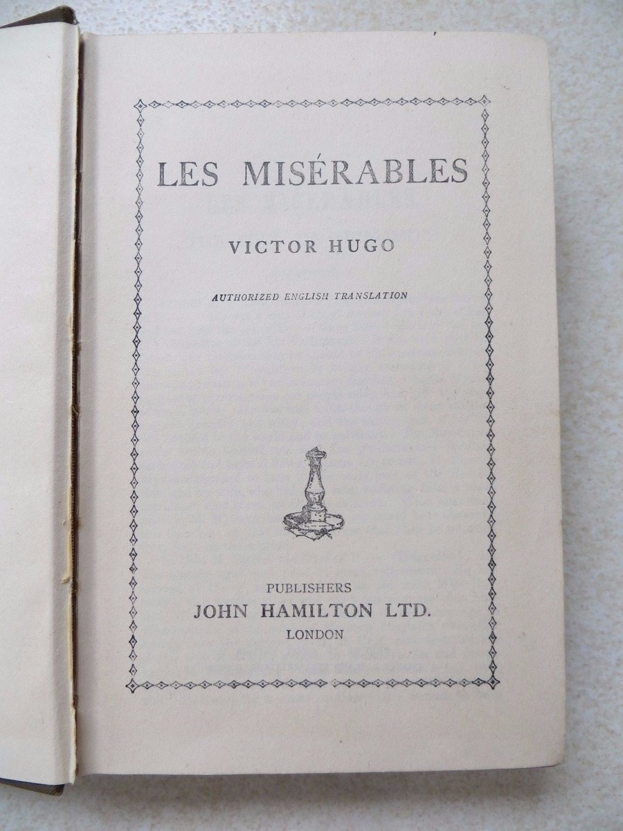 Les miserables book hi res stock photography and images 54 off