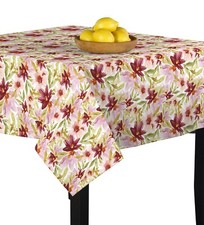 Water Color Florals Signature Square Tablecloth Assorted Sizes