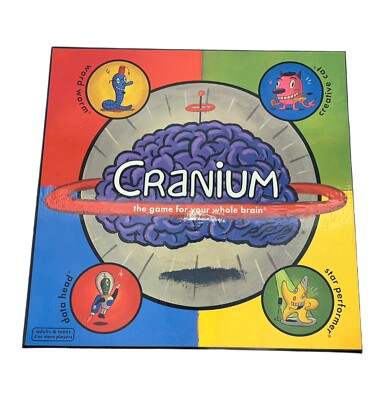 Cranium ''The Game For Your Whole Brain'' Original Board Game - 2002 Open Box