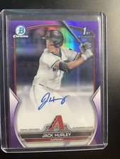 2023 Bowman Draft Chrome Jack Hurley 1st Purple Auto /250 CDA-JH Dbacks Arizona