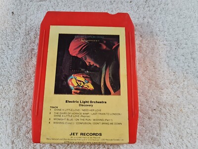 Electric Light Orchestra- Discovery 8-Track Tape. Splice-Tested. CANADIAN