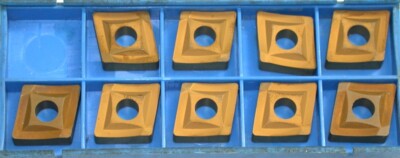 Lot of 9 New Valenite Indexable TiN Coated Turning Insert CNMP 432E VN5
