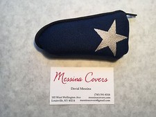 Messina Covers 1 Single Trumpet Mouthpiece Case Pouch Blue White Star