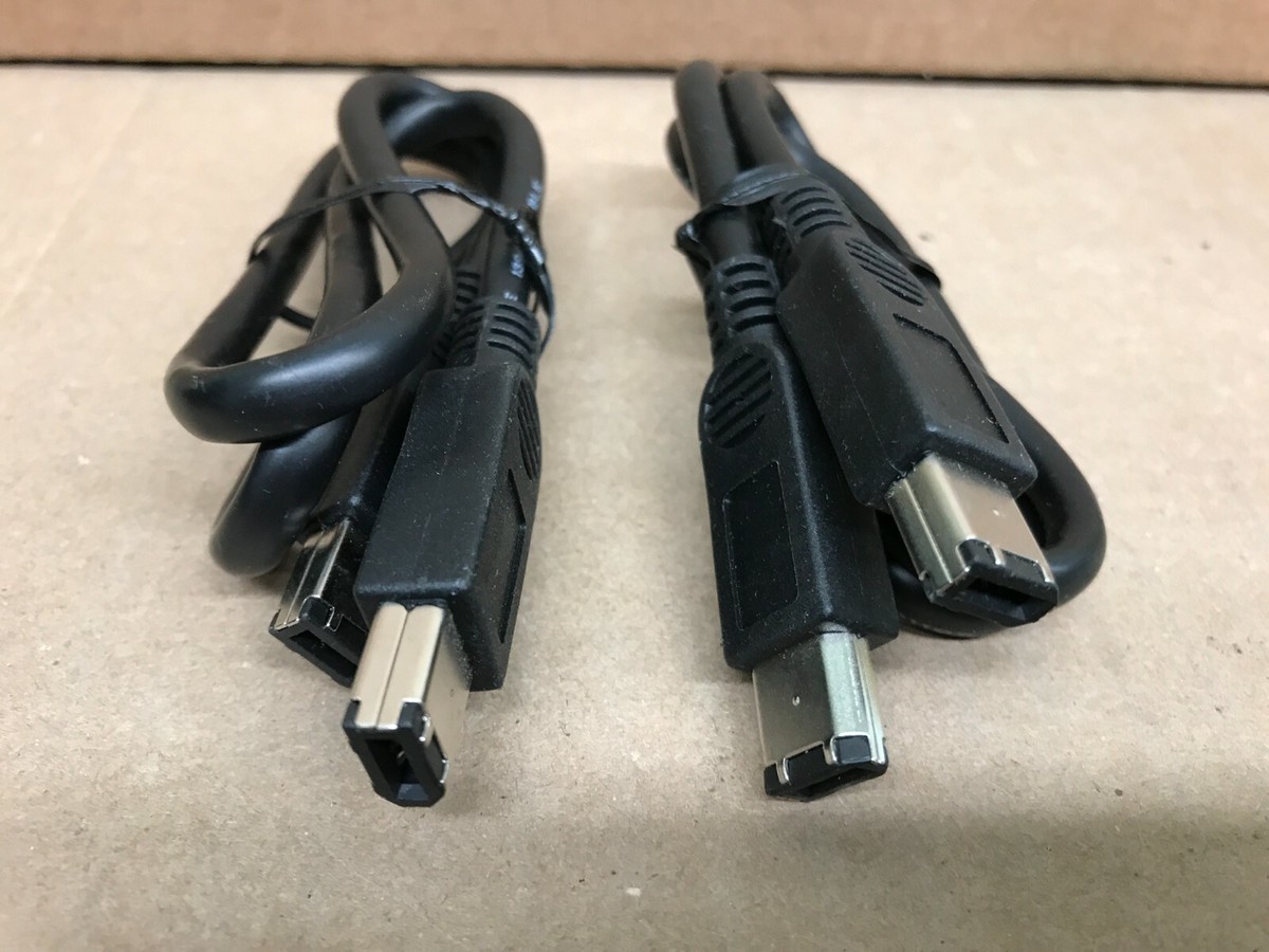 2x 2FT FireWire Cable IEEE1394 6 Pin to 6 Pin iLink DV 400 for PC