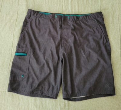 Zeroxposur Travel Shorts Men's Size XL Gray Stretch with Pockets lined