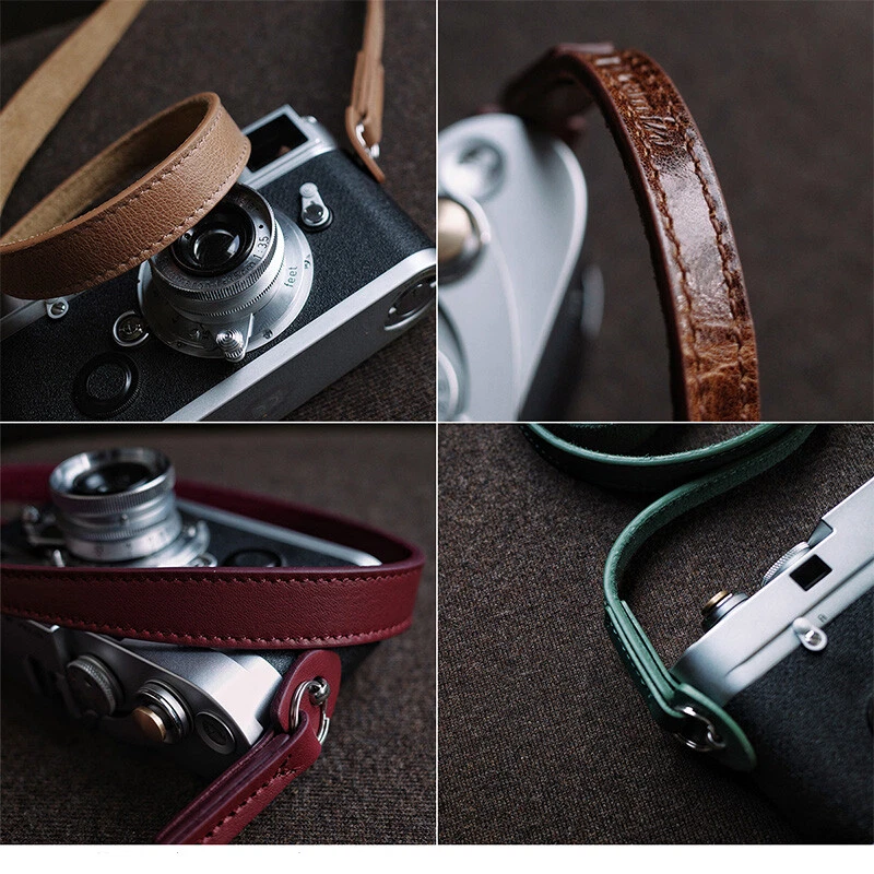 Hole Type Genuine Leather Camera Strap Leica M3 M6 M9 M10 Fuji Sony Nikon Canon - Image 4 of 4
