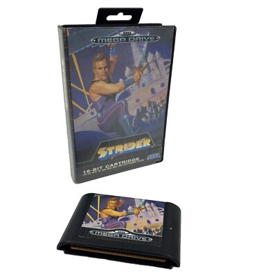 Strider Sega Mega Drive Original 16 Bit Cartridge Game 1990 Australian Release