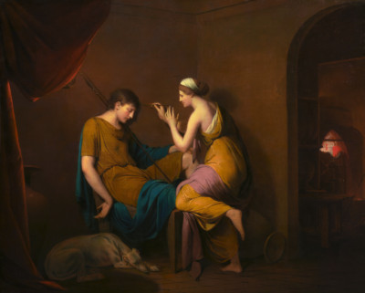 The Corinthian Maid | Joseph Wright | 1784 Greco-Roman Life Historic Art