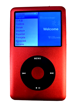 iPod classic 第7世代 256GB Apple iPod classic 7th Generation RED Black (256GB) Bundle with