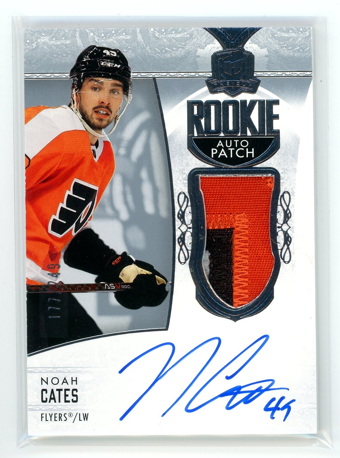 2022-23 Upper Deck The Cup #166 Noah Cates Rookie Patch Auto /249