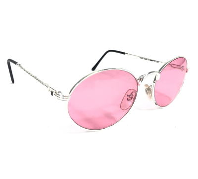 Porta Romana Sunglasses mod.693 4/A Silver Round Frames Pink  display picture 3