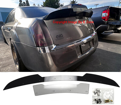 #ad Gen 1 Trunk Decklid Spoiler Gurney Flap Wicker bill For 11 Up Chrysler 300 300C $115.19
