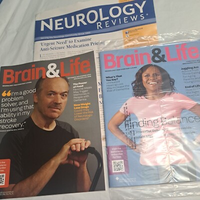 Neurology Reviews January 2025 Brain & Life 2024 Lot Of 3 
