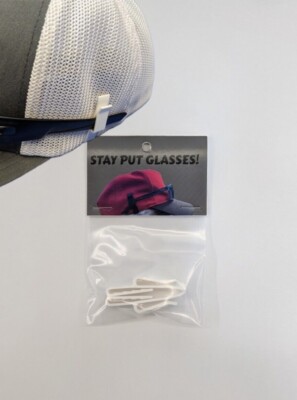 Stay Put Glasses - Keep Your Sunglasses from Falling off your Hat - Made in USA