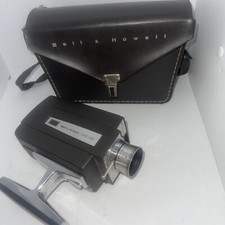 Bell  Howell Super 8 Cartridge Movie Camera Autoload VTG w/ case Optronic Eye
