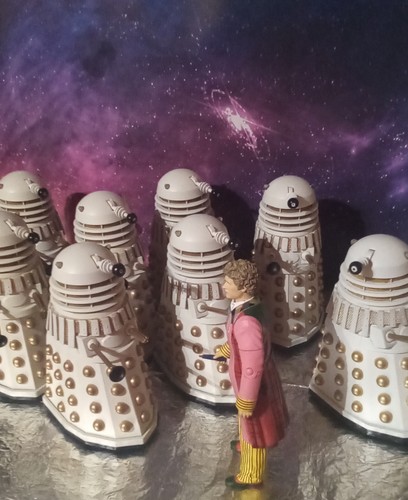 Doctor Who 6 Th Doctor Revelation Of The Daleks 5" Figures Bundle - Picture 7 of 12