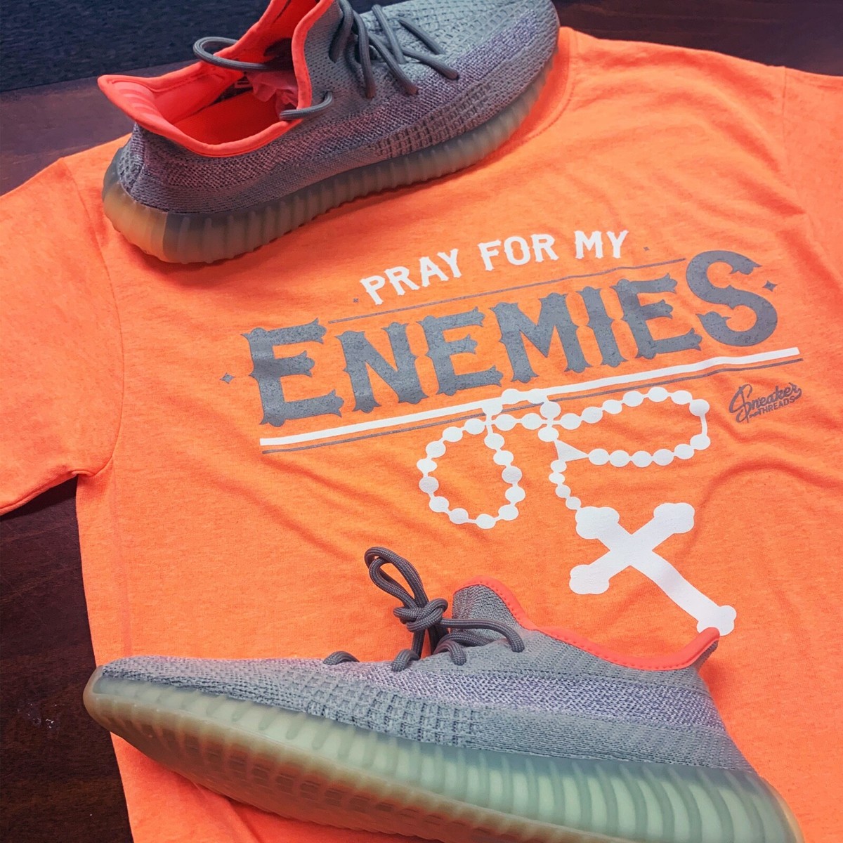 Shirt Match Yeezy Desert Sage 350 Beluga Enemies Tee