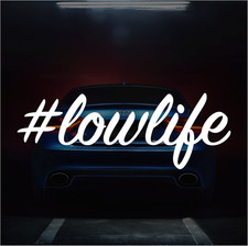 Lowlife Low Life Sticker Vinyl Decal Jdm Lowered Car Truck Suv Fits Honda Acura