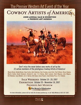 2007 GARY NIBLETT Art Gallery Exhibit Rendevous 1-Page Magazine PRINT AD