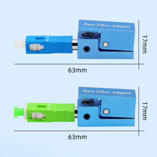 7pcs Bare Fiber Optic Adapter Connector FC SC ST LC Square OTDR Test Coupler - Picture 6 of 11