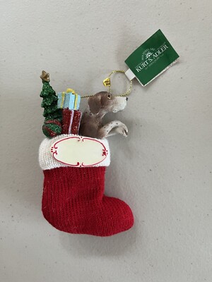 Kurt Adler German Shorthaired Pointer In Stockings  Christmas Ornaments Decor