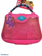 Barbie Pink Bead Handle Make Up Case