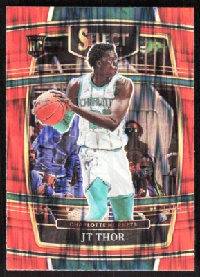 2021-22 6368E Panini Select ORANGE FLASH PRIZM JT Thor Rookie Charlotte Hornets