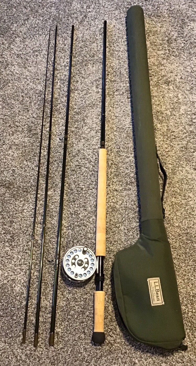 LL Bean Streamlight 14’ 9 Wt. 4 Pc. Fly Rod, Cortland Endurance II Reel, Case eBay