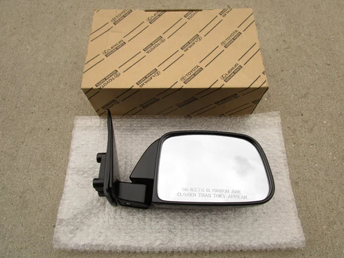 FITS: 89 - 95 TOYOTA PICKUP FRONT RIGHT SIDE DOOR MIRROR BLACK OEM BRAND NEW