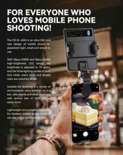 Mini Clip-on Mobile Phone LED Light Selfie Light 3200K/5600K Dimmable W/ Battery