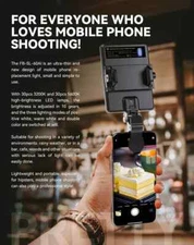 Mini Clip-on Mobile Phone LED Light Selfie Light 3200K/5600K Dimmable W/ Battery