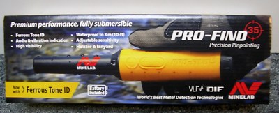 MINELAB WATERPROOF PRO FIND 35 PINPOINTER METAL DETECTOR SHIPS FROM BROOKLYN NYC