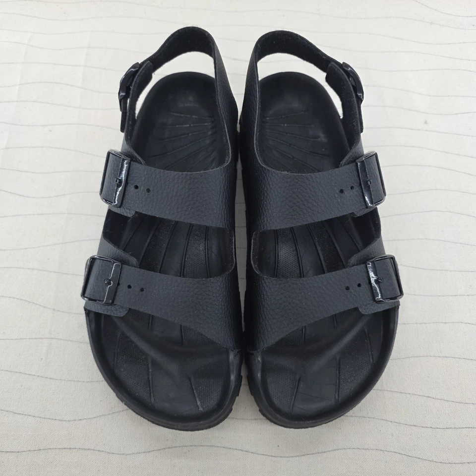 Sandalias Birki's Unisex Aruba Negras con Tiras Zapatos Hechas en Alemania Talla 42 EUR Para Hombres Foto 3 de 4