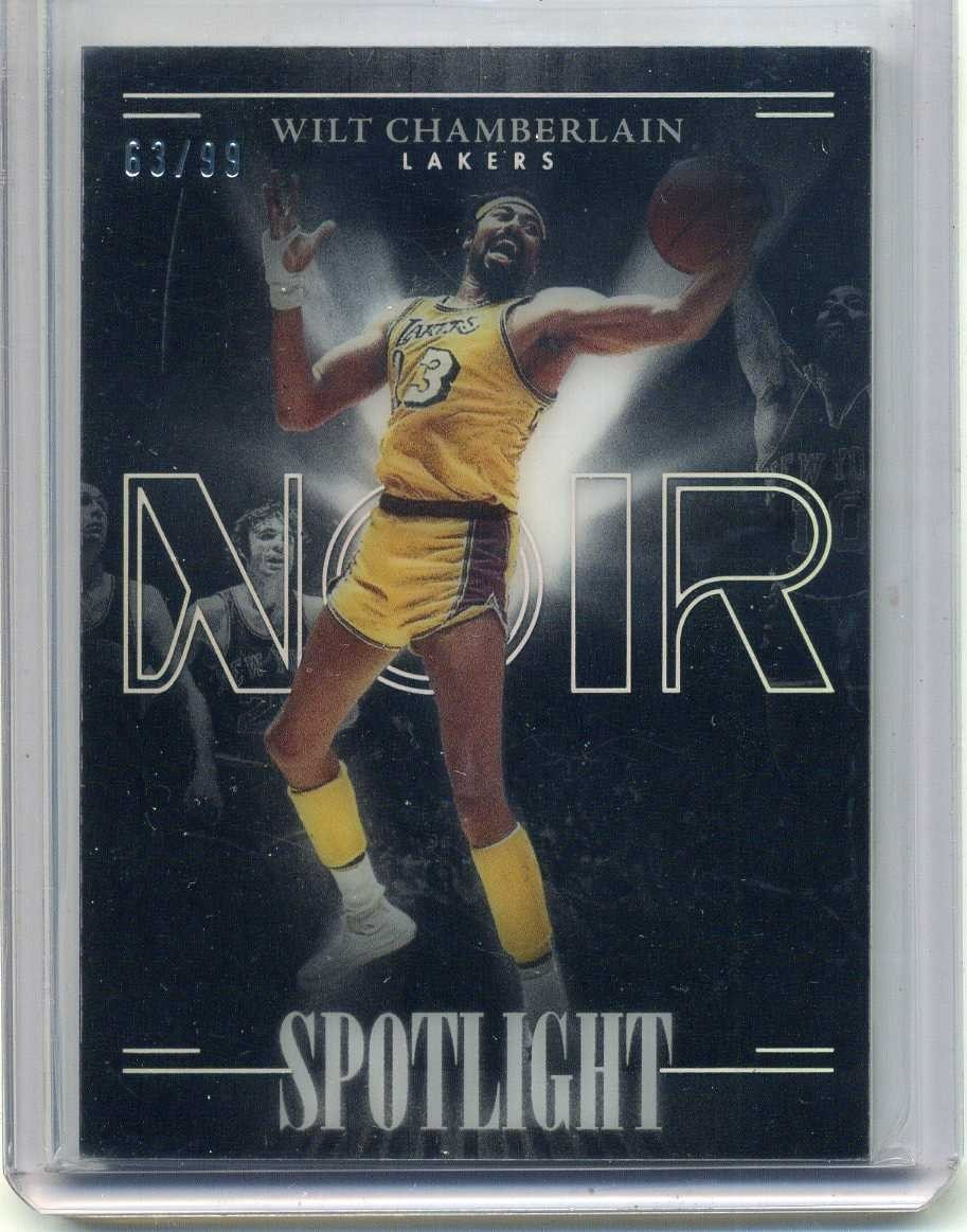 2023-24 Panini Noir Wilt Chamberlain Spotlight #'d 63/99 Lakers