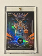 Shai Gilgeous-Alexander 2025 Topps Midnight NIGHT OWLS Oklahoma City Thunder#/25
