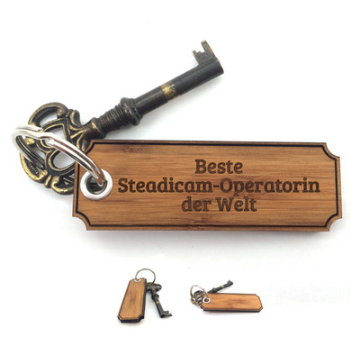 anhänger tasche Steadicam-Operatorin - Geschenk Schenken Glücksbringer Absch..