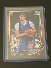 2025-26 Cooper Flagg Bowman Chrome RC BCV-1 Orange Reptilian Refractor /25 SSP