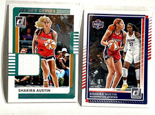 SHAKIRA AUSTIN #82 2025 Donruss WNBA Jersey Memorabilia Wash Mystics +#22 Base