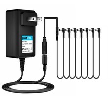 9V 1A AC Adapter Charger For Guitar Effect Pedal  7 way Daisy Chain Cable Kit