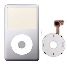 Silver Face Plate Clickwheel Button For Apple iPod Classic 6/7th Gen Replacement