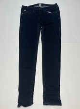 True Religion Julie Womens Skinny Jeans Size 32 Dark Blue Denim Cotton Blend USA