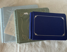 3 Creative Memories Flex-Hinge Scrapbooks Album New Baby blue green 9x9 8x8 5x7