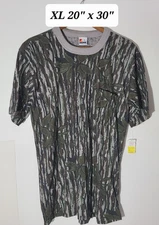 Vintage 80s Realtree Camo Signal XL Pocket T-Shirt Single Stitch Made/USA  NOS
