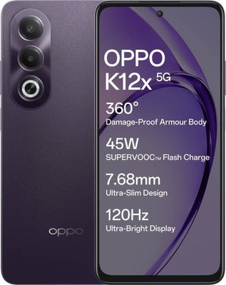 OPPO K12x 5G 45W Breeze Blue 8GB 256GB Global Version Factory Network Unlocked