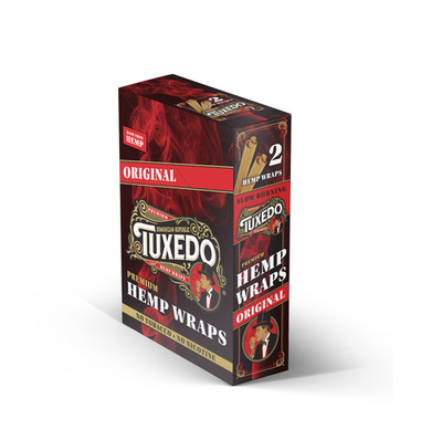 TUXEDO WRAP ROLLING PAPER * ORIGINAL * - 2  wraps / pack * 25 packs / box