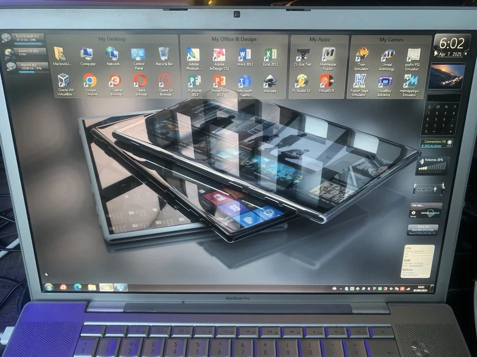 MacBook Pro 17" 2008 A1261 2.5GHz/4GB /500GB HDD /512MB NVIDIA GPU /NO BATTERY - Image 4 of 4