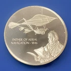 Sterling Silver Round Franklin Mint History of Flight 39.31 gram (1.17 ozt .999)