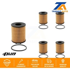 Engine Cartridge Oil Filter (5 Pack) For Fiat 500 Dodge Dart Jeep Renegade 500L